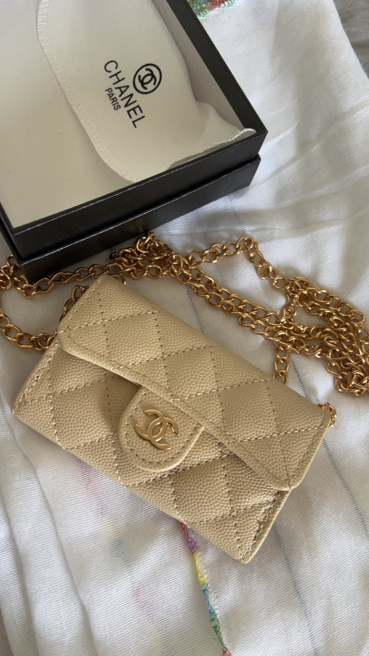 Mini Sac CC beige clair
